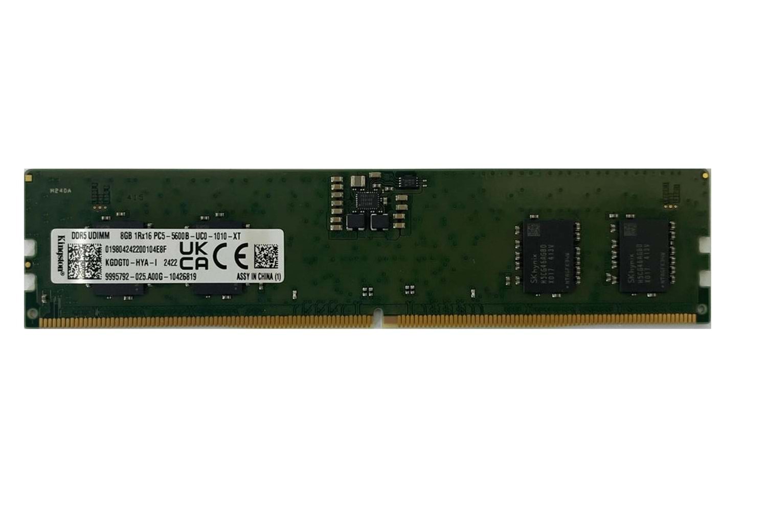 Kingston KGDGT0-HYA-K 8GB DDR5 5600MHz PC Bellek Bulk Kutusuz