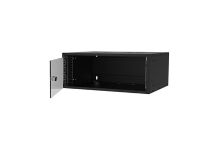 S-link SL-U4 Yeni Nesil 4U Soho Rack Kabin W 530mm D 400mm Siyah