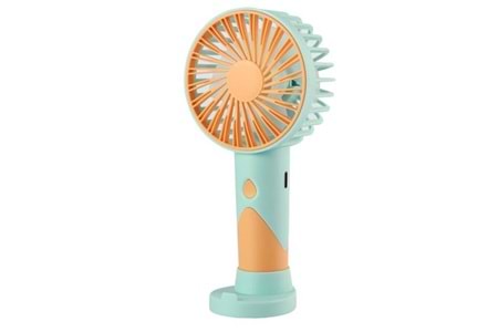 Feny FN-F20 Mavi-Turuncu Minifan Kademeli Ultra Sessiz Şarjlı Taşınabilir 500Mah Mini El Fanı
