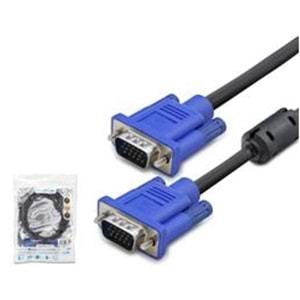 HADRON HDX7785 VGA Kablo OD 7.3 mm A Kalite 15 m - Siyah Mav