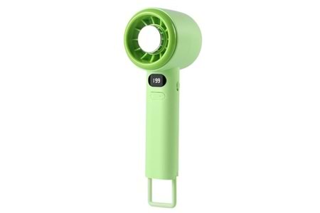 Feny FN-F40 Yeşil Kademeli Ultra Sessiz Led Göstergeli Şarjlı 1800Mah Turbo Mini El Fanı