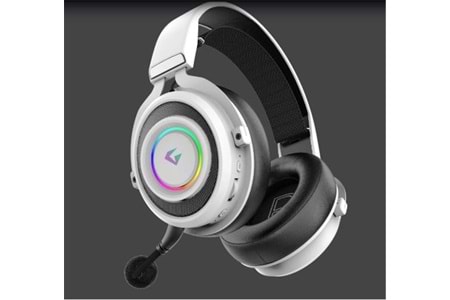 Gameagle GE2010 Step Hunter S1 RGB Kablosuz Mikrofonlu Oyuncu Kulaklığı Beyaz