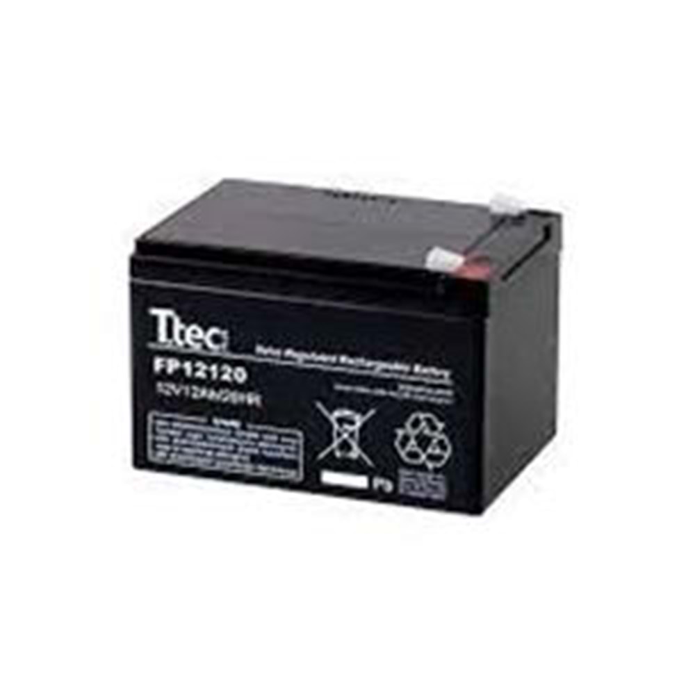Ttec 12V 12AH Base Bakımsız Kuru Akü