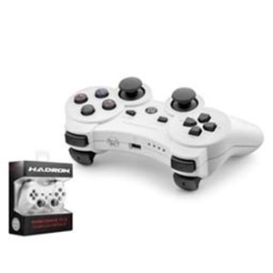 HADRON HD325B PS3 Uyumlu Kablosuz Bluetooth GamePad Oyun Kolu DoubleShock III - Beyaz
