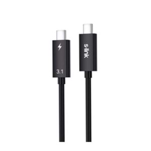 S-link SL-TC302 Thunderbolt 3.0 2m 4k 60Hz PD100W TypeC to TypeC 40Gbps Hızlı Data Kablosu