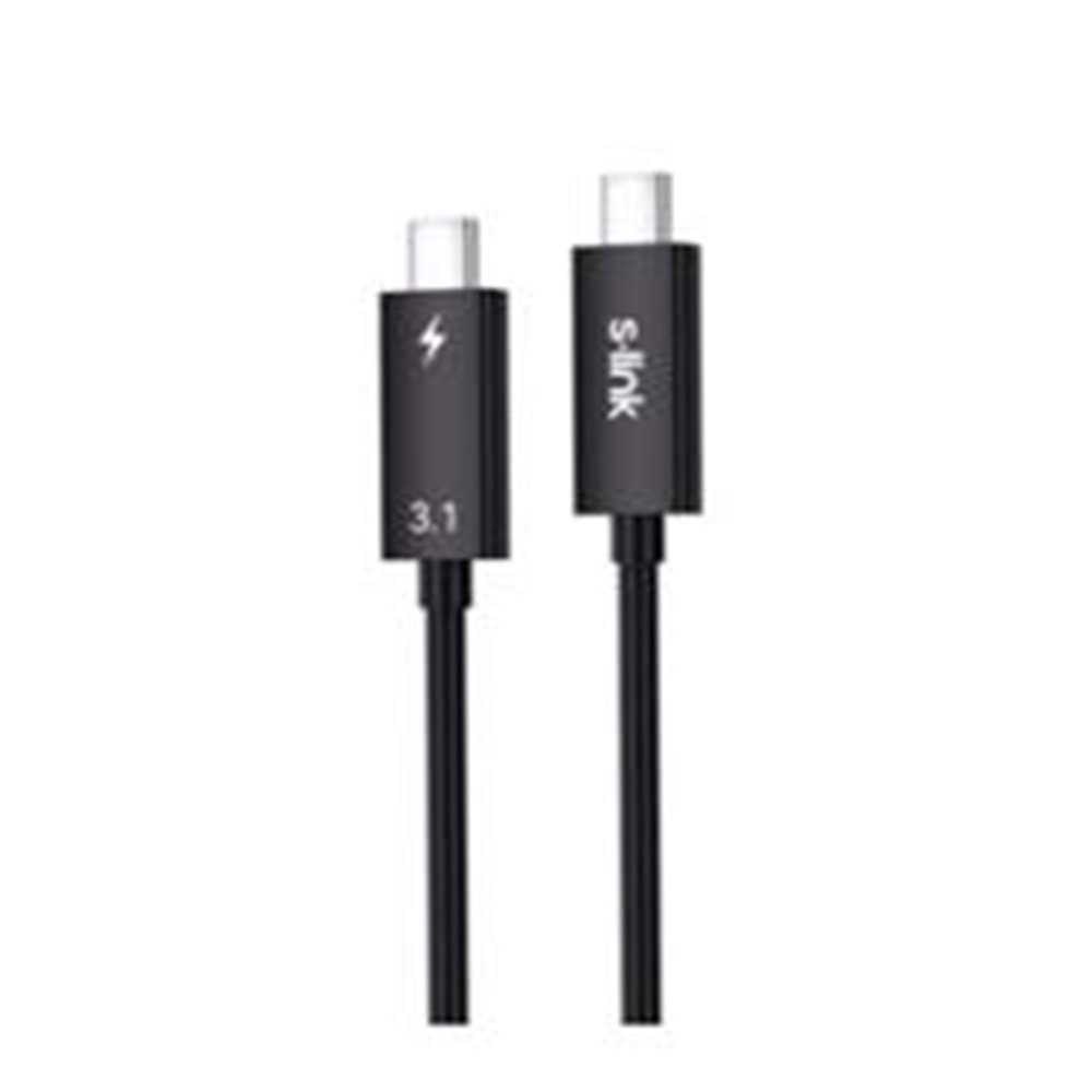 S-link SL-TC302 Thunderbolt 3.0 2m 4k 60Hz PD100W TypeC to TypeC 40Gbps Hızlı Data Kablosu