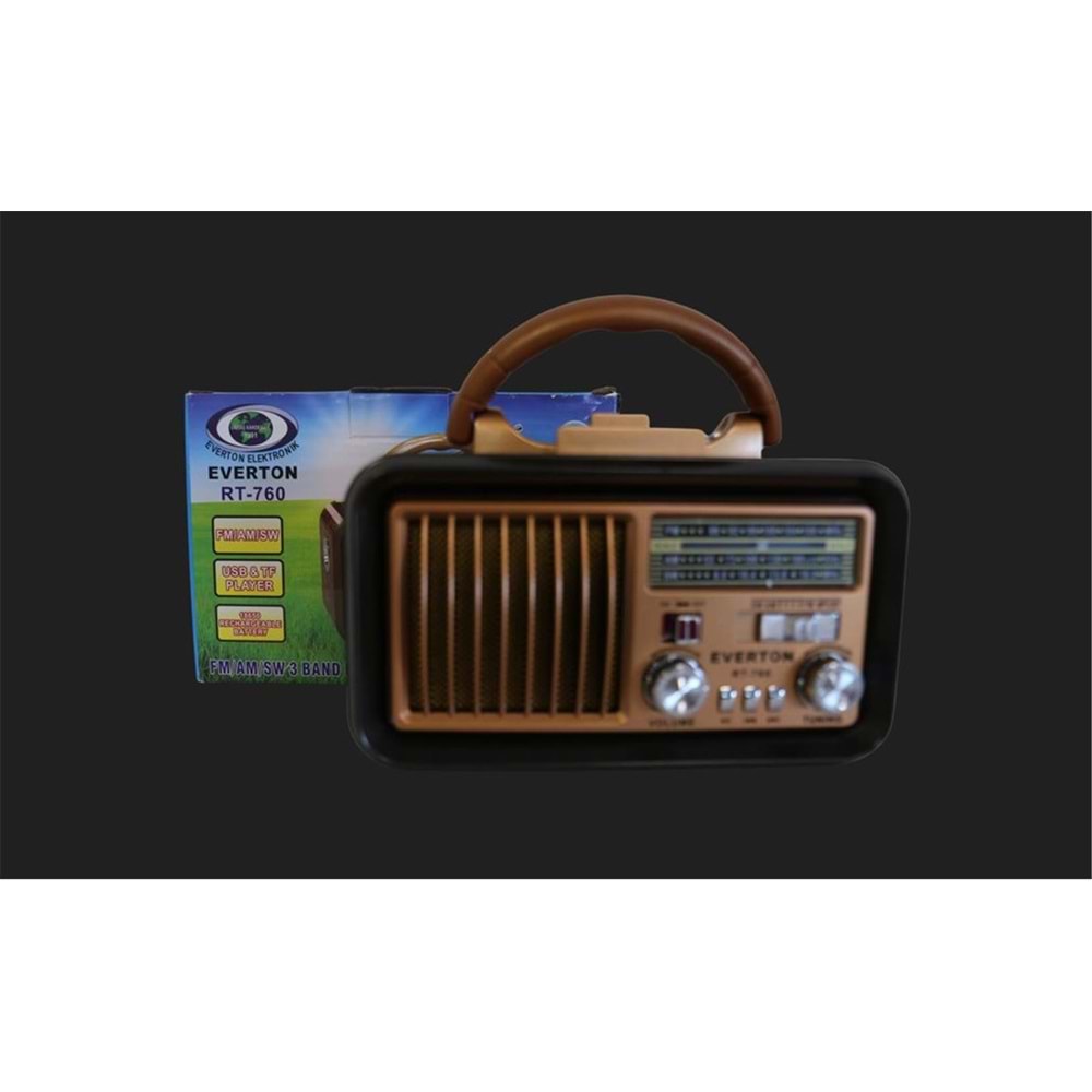 Everton RT-760 Bluetooth-USB-SD-AUX-TF Nostaljik Radyo