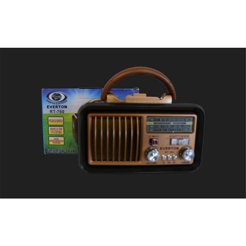 Everton RT-760 Bluetooth-USB-SD-AUX-TF Nostaljik Radyo