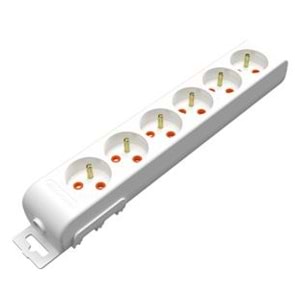 Mutlusan Rı-Tech 6lı 5mt Upsli Grup Priz (001 175 630002 05 00)
