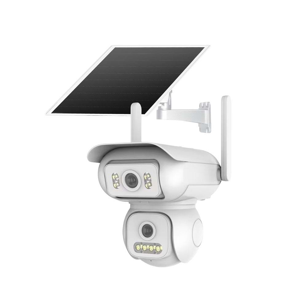 Joysee S2 6Mp AOR 4G 2x2.8mm Solar İki Kamera 4IR+4Led PTZ 