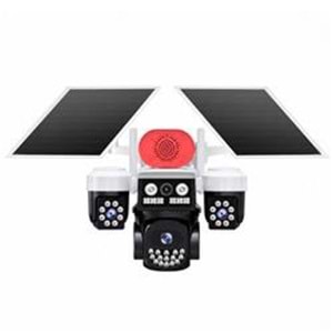 Joysee S3 9Mp AOR 4G 3.6mm+2x2.8mm 2 Solar Üç Kamera 19IR+18Led PTZ Kamera