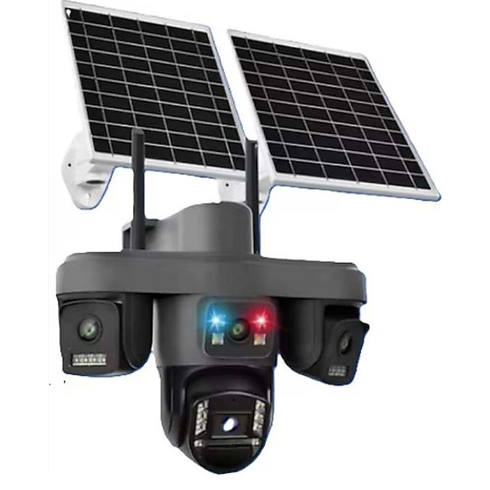 OKam O-KAM OK-S-335 Premium AOV 4G 4 Lens Solar Ptz Kamera 