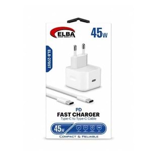 Elba ELB-2705t 45W Beyaz Type- C To Type-C İos Set