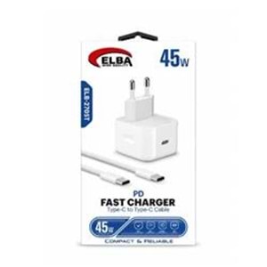 Elba ELB-2705t 45W Beyaz Type- C To Type-C İos Set