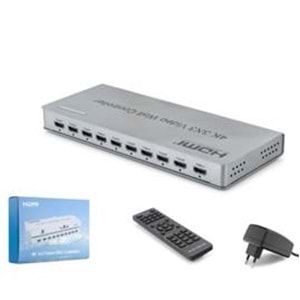 HADRON HDX1434 HDMI Video Wall Controller Kumandalı 4K 9 Ekran Gri