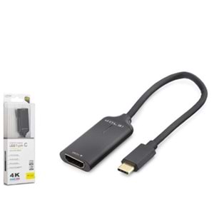 iETOP HDX7898 Type-C to HDMI Görüntü Dönüştürücü 4K 30Hz 20 cm Siyah