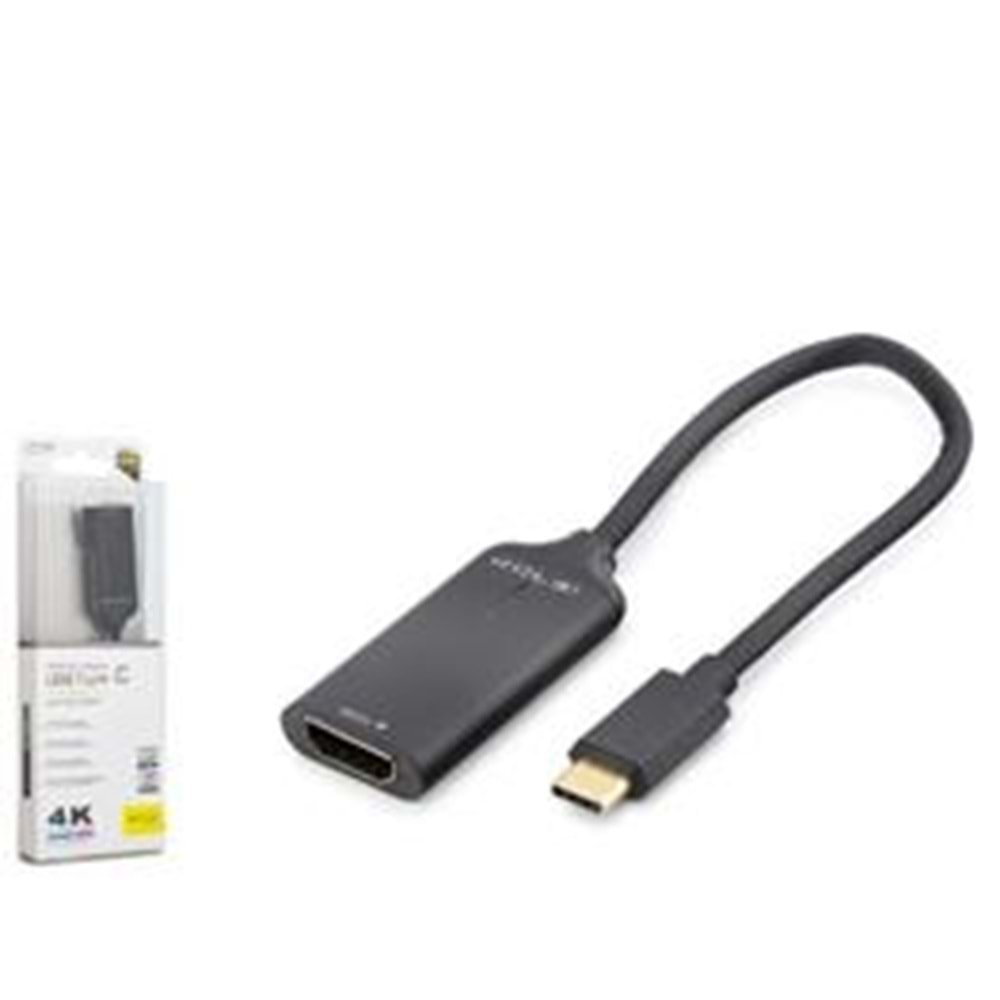 iETOP HDX7898 Type-C to HDMI Görüntü Dönüştürücü 4K 30Hz 20 cm Siyah