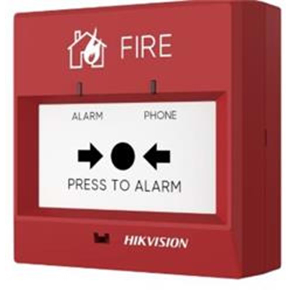 Hikvision HF-CMP1 Konvansiyonel Yangın Alarm Butonu,Tekrar Kurulabilir 