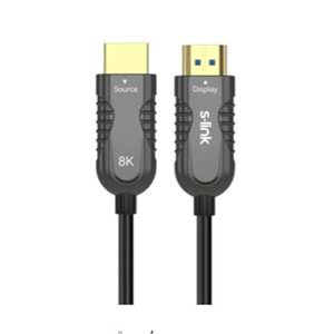 S-link SL-HM8K100 HDMI TO HDMI 100m v2.1 8K60 HZ 4K 120HZ Fiber Kablo