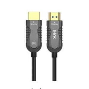 S-link SL-HM8K100 HDMI TO HDMI 100m v2.1 8K60 HZ 4K 120HZ Fiber Kablo