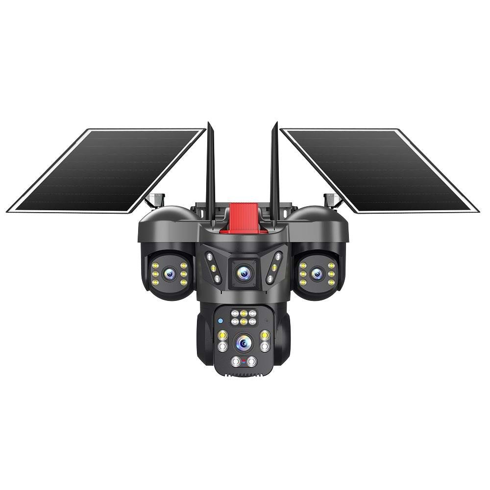 Joysee SW4 12Mp AOR 2x3.6mm 2x2.8mm 2 Solar+Wifi Dört Kamera 22IR+12Led PTZ