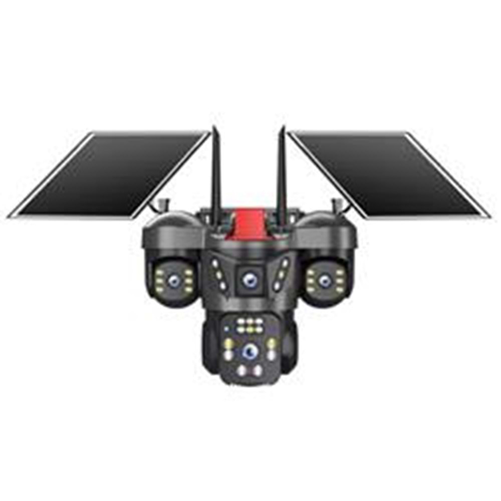 Joysee SW4 12Mp AOR 2x3.6mm 2x2.8mm 2 Solar+Wifi Dört Kamera 22IR+12Led PTZ