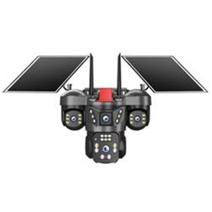 Joysee SW4 12Mp AOR 2x3.6mm 2x2.8mm 2 Solar+Wifi Dört Kamera 22IR+12Led PTZ