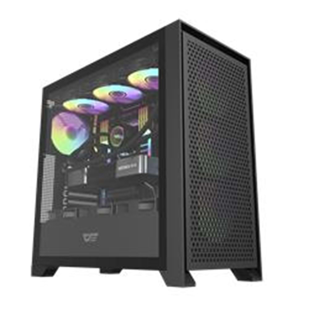 darkFlash DRX90 MESH 650W 80+ Power Supply 4-12cm ARGB Fan Siyah Kasa