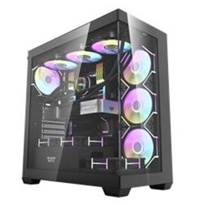 darkFlash DS900-B 650W 80+ Power Supply 4-12cm ARGB Fan Siyah Kasa