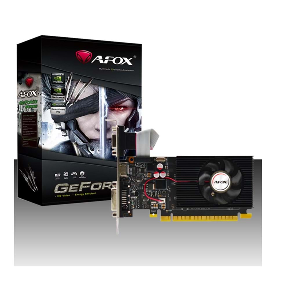 Afox Geforce GT730 4gb Ddr3 128bit AF730-4096D3L3 DVI HDMI VGA LP Single Fan Retail Pack Ekran Kartı