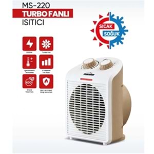 Marsstar Ms-220 Sıcak-Soğuk Fanlı Isıtıcı 
