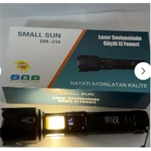 Small Sun SM-316 Metal Fener 50w Şarjlı Led Gösterge 5000Mah (25560 3 7v Lı-on Pil)