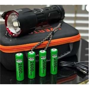 Everton RT-T709 Çantalı Metal Fener 60w 6000 lümen Led Gösterge 4-2600 mah Şarjlı Pil Zoomlu