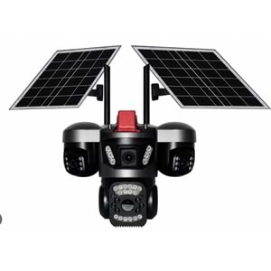 Apronx APX-WSP464 9Mp AOV 4G 2 Solar Panel Üç Kamera PTZ