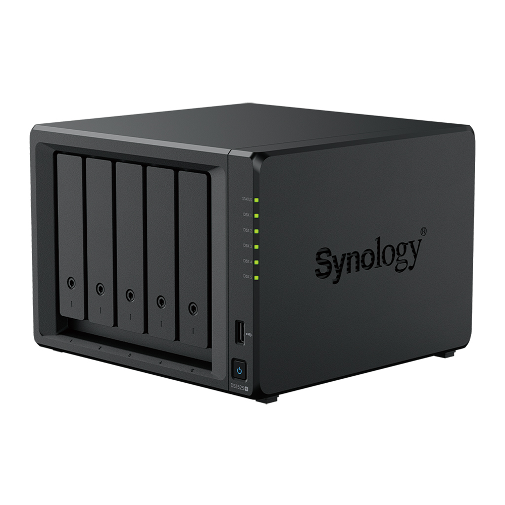 SYNOLOGY 5diskli Ryzen V1500B 32GB RAM-2.5Gbe Nas Server DS1525 PLUS (9845)
