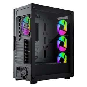 GAMEBOOSTER 650W 80+ WHITE RAIDER E651B Gaming Mid-Tower PC Kasası