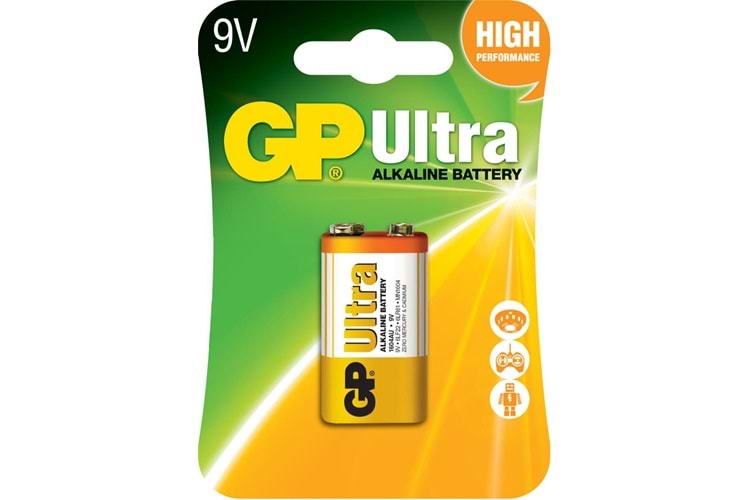 GP 9V Ultra Alkalin Pil Tekli Paket GP1604AU