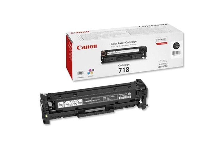 Canon CRG-718BK Black Siyah Toner MF728-729 MFC8350-8580 LBP7210