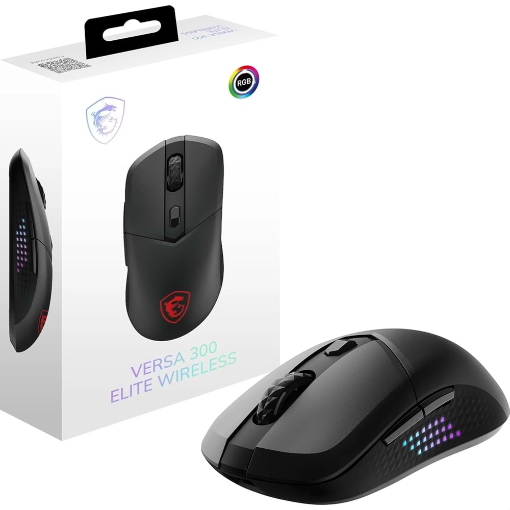 MSI GG VERSA 300 ELITE Wireless 6400dpi Kablosuz Gaming Mouse