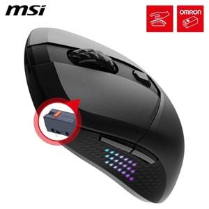MSI GG VERSA 300 ELITE Wireless 6400dpi Kablosuz Gaming Mouse