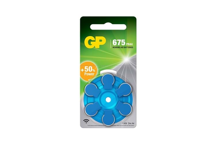 GP ZA675 1.4V Düğme Kulaklık Pili 6'lı Paket