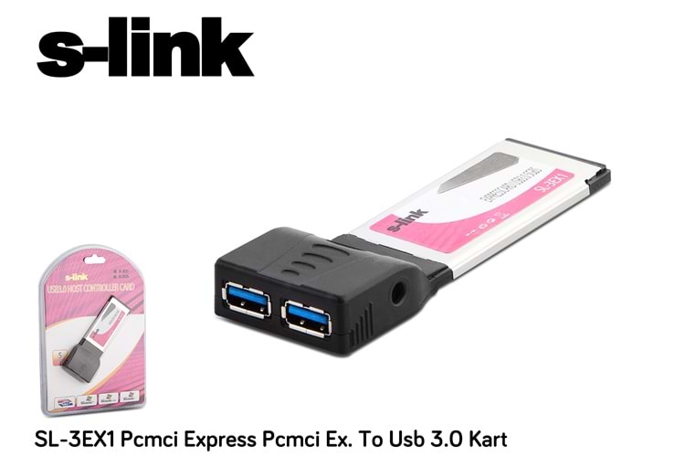S-link SL-3EX1 2 Port Usb 3.0 Pcmcı Express Kart