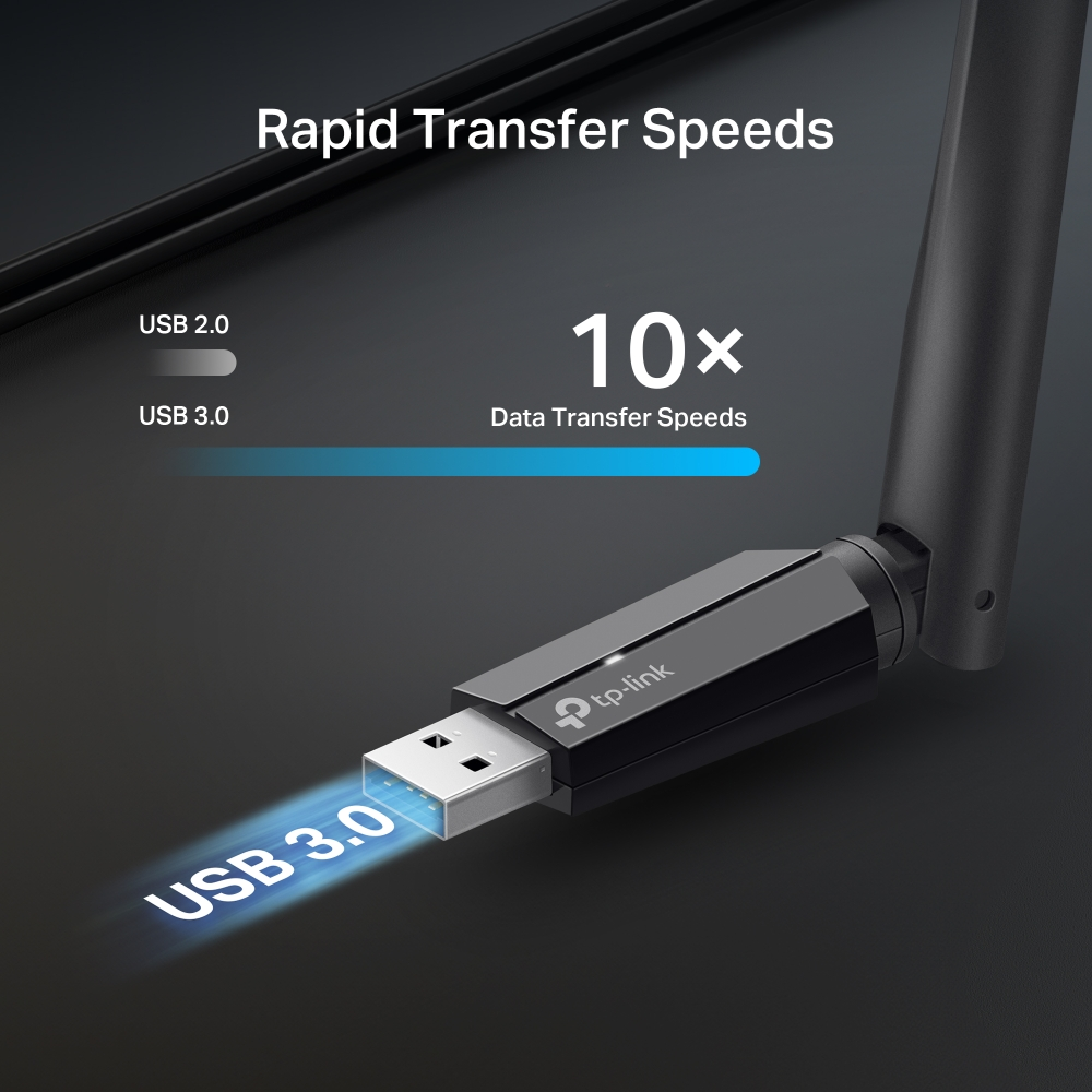 TP-LINK ARCHER TBE400U PLUS WIFI7 BE6500 Üç Bant Kablosuz Usb Ağ Adaptörü