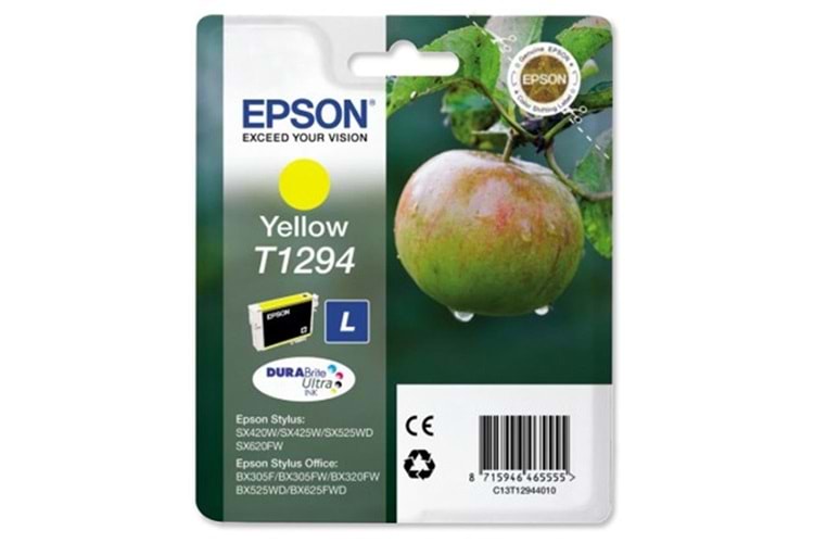 Epson BX305-320 SX425 Yellow Sarı Mürekkep Kartuş T12944022