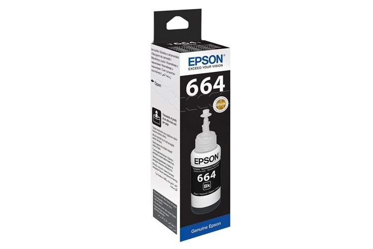 Epson T6641 Black Siyah Şişe Mürekkep T66414A