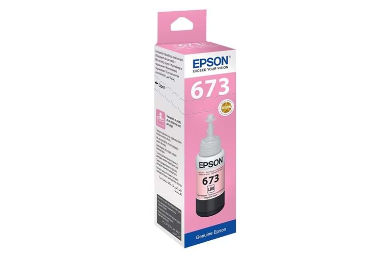 Epson T6736 Light Magenta Açık Kırmızı Şişe Mürekkep T67364A