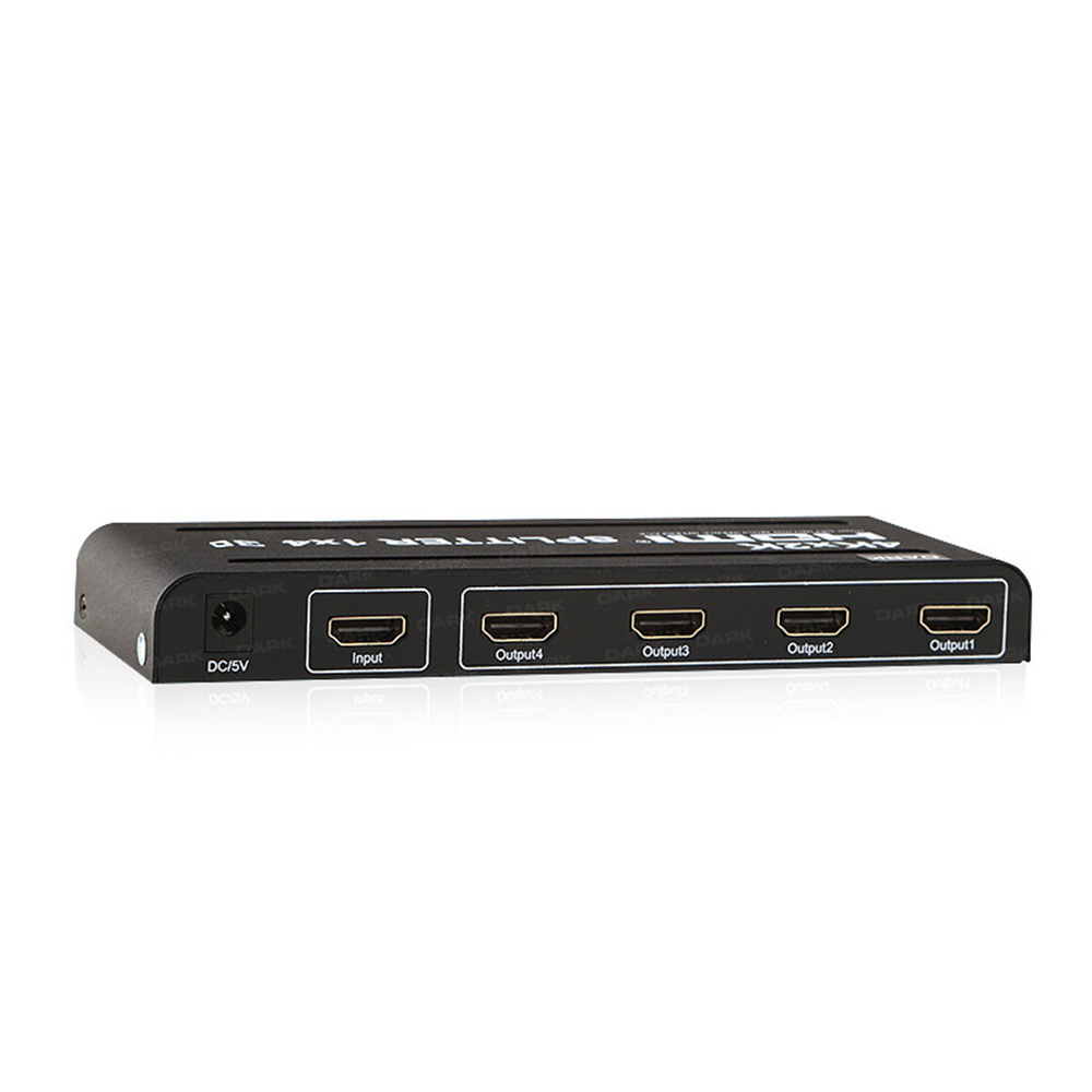 DARK 4port (1 Giriş / 4 Çıkış) HDMI Çoğaltıcı / Dağıtıcı (Splitter)