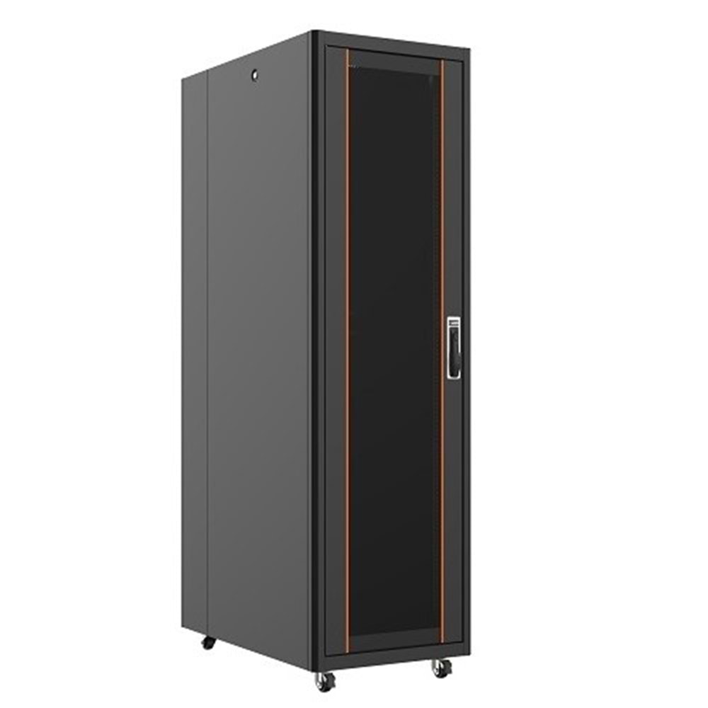 AGER 32U 600x1000mm Dikili Tip Siyah Kabinet Vega AG-VB32U6010S1 Cam Kapak