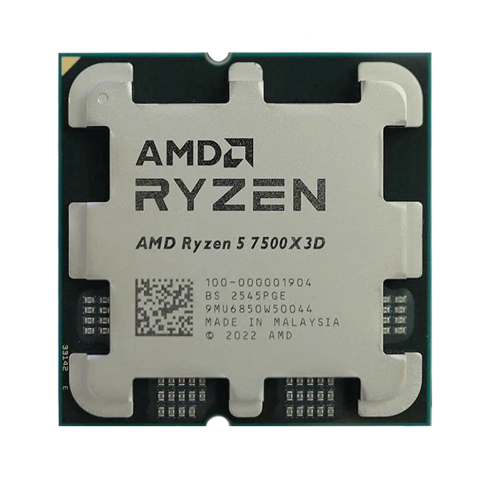 AMD RYZEN 5 7500X3D 102MB 12çekirdekli O/B UHD AM5 65w Kutusuz+Fansız