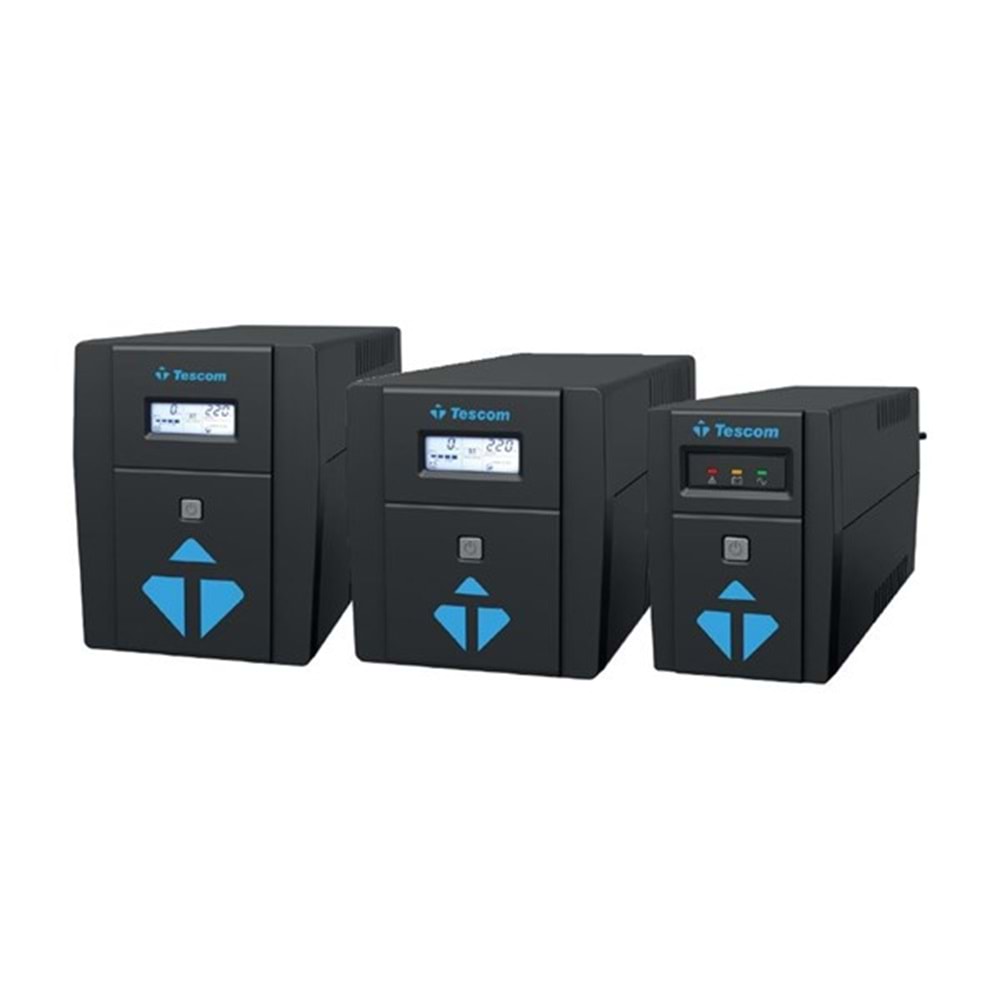 TESCOM 1500VA LEO+ LEO1500AP Modem Protect Lcd Ekran Line Interactive Ups